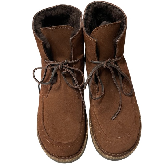 BIRKENSTOCK Bakki Suede Boots Brown Size 42 / Size 11 - 11.5 Women's - Picture 7 of 12